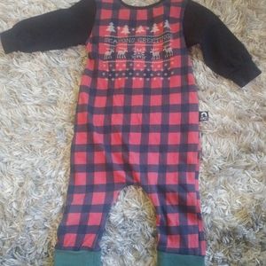 6 to 12 months Christmas Rags Romper